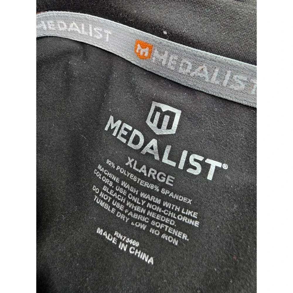 Medalist Men's Athletic Long Underwear Set Size XL Black 3908